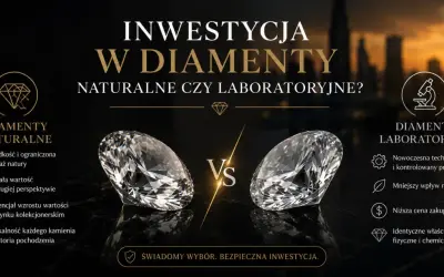 Porównanie diamentów naturalnych i laboratoryjnych. Rozważ świadomy wybór i bezpieczną inwestycję w diamenty.